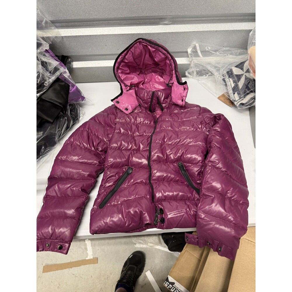 Authentic Women's MONCLER Bady Quilted Down Puffer Jacket Dark Purple Size 0 XS